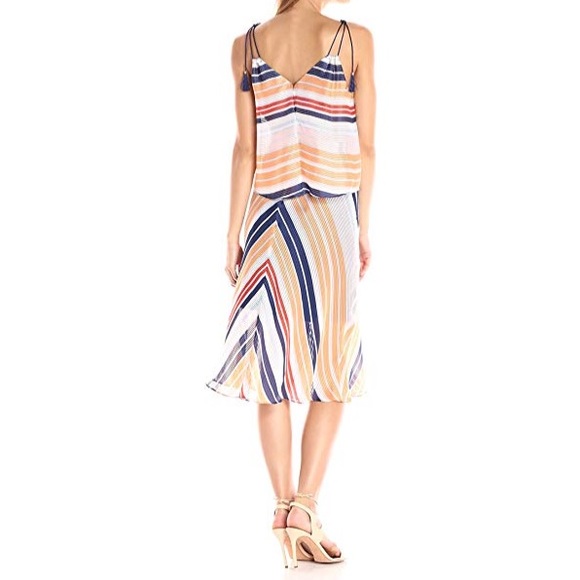 RACHEL Rachel Roy Striped Midi Popover - Picture 2 of 8